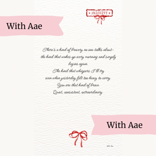 Quiet Bravery – A Letter from the Aae Collection (Digital Download)