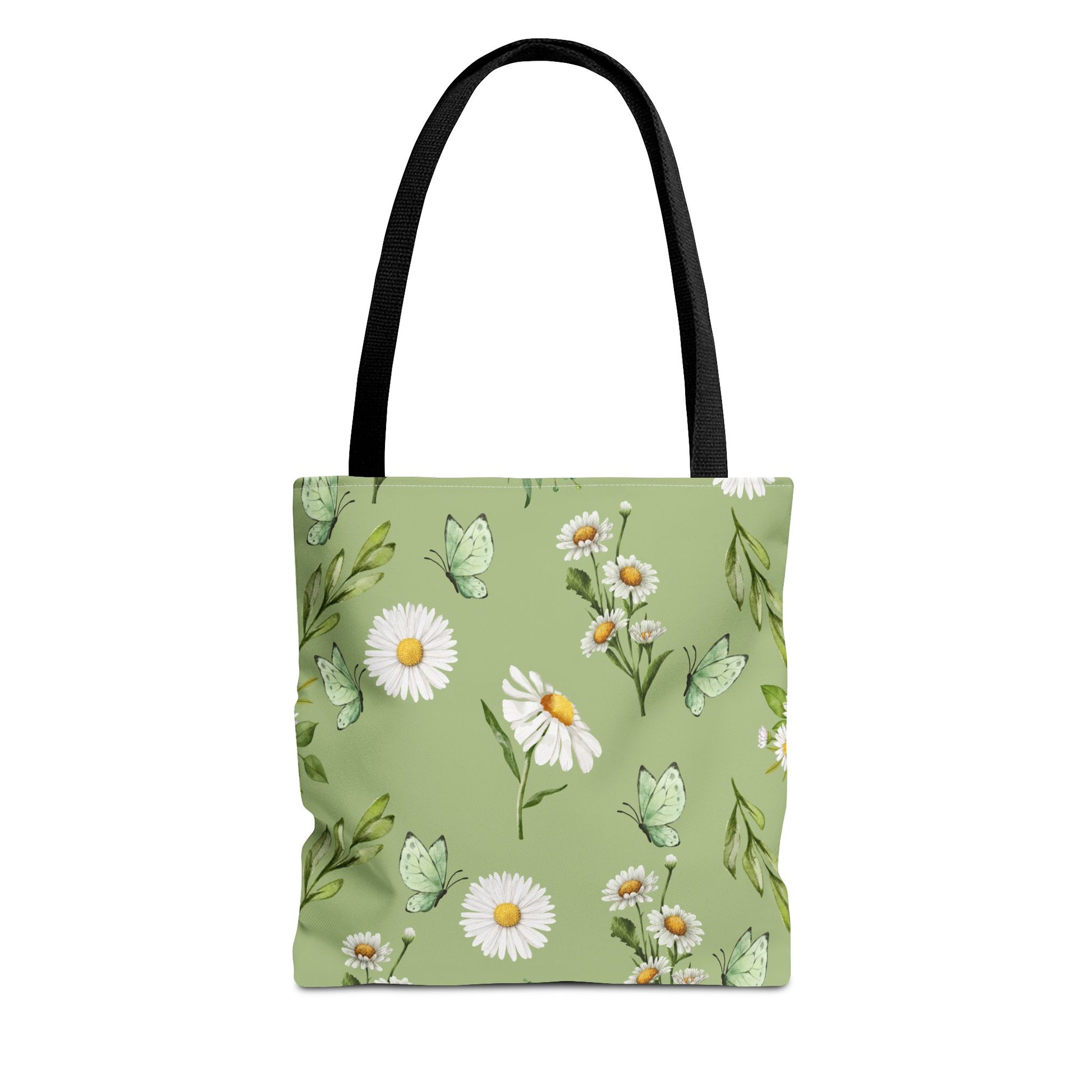 Tote bag with floral design on a white background ( Pattern Aae 001)