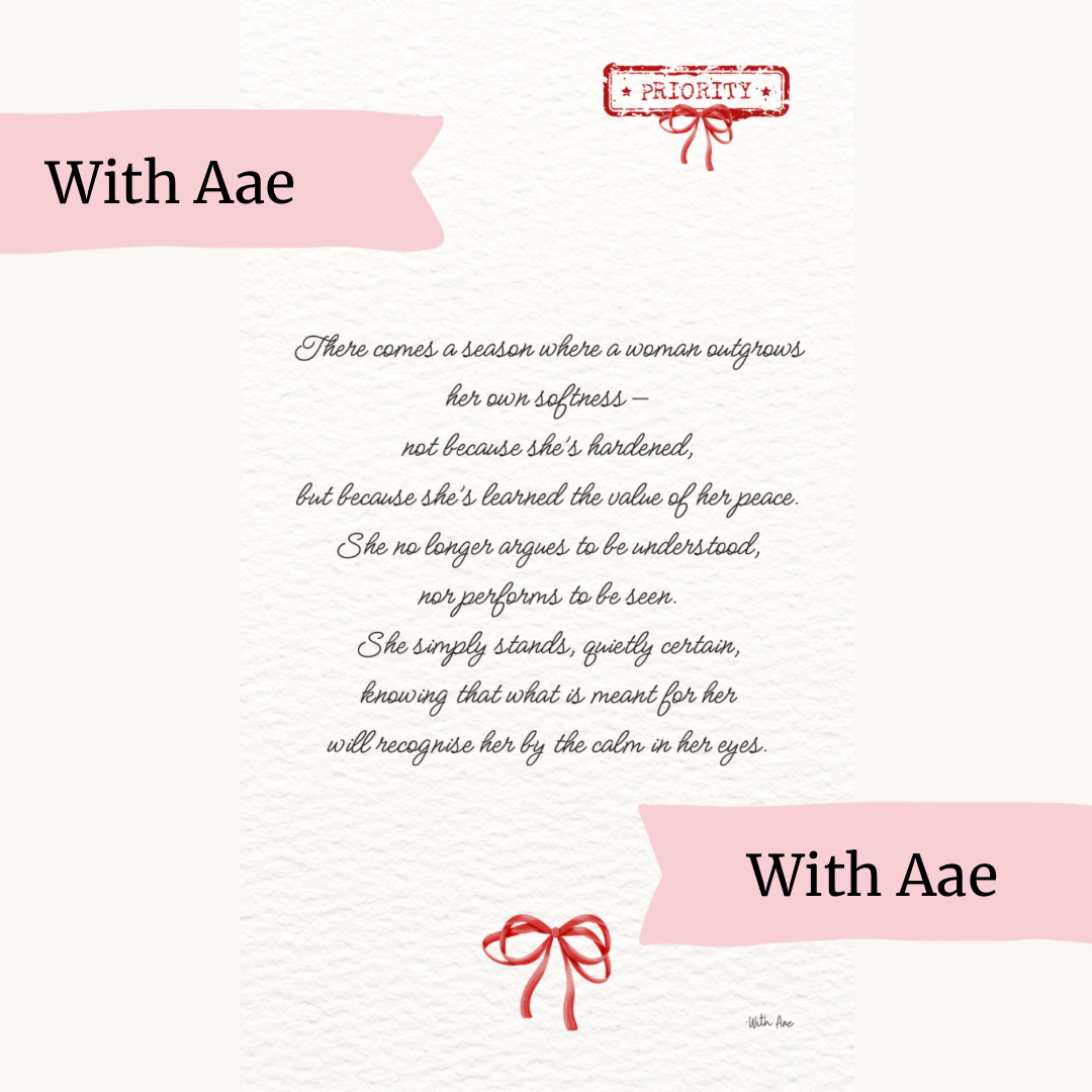 Woman Becoming – Digital Endearing Message (Instant Download, Poetic PNG Print)