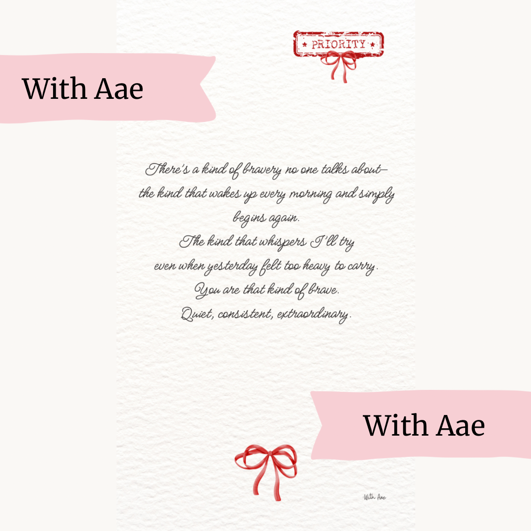 Quiet Bravery – A Letter from the Aae Collection (Digital Download)